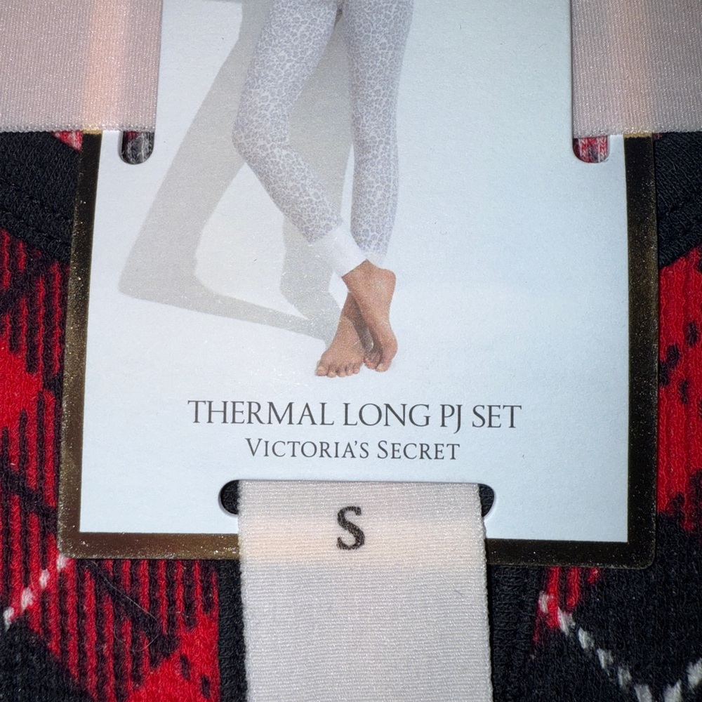 Victoria's Secret Red and Black Plaid Pajama set - Picture 3 of 3